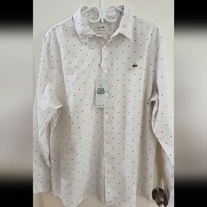Men’s Slim Fit Polka Dot Cotton Poplin Shirt